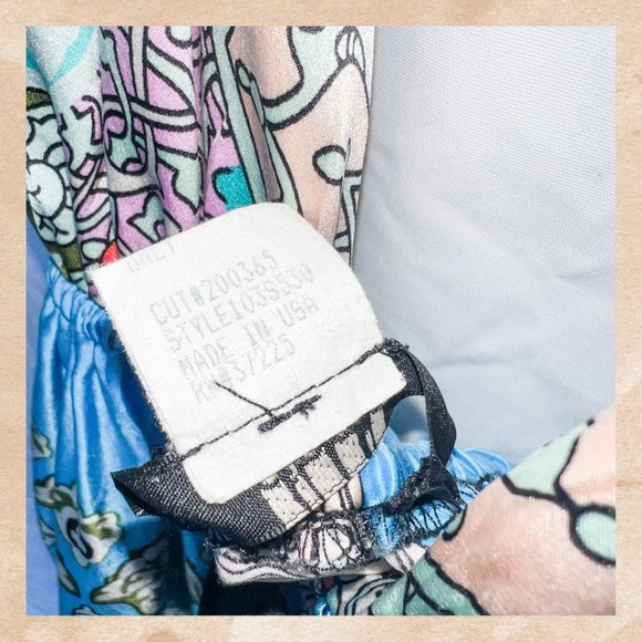 1980s Boho Silk Mini Dress - Vintage Halter Neck Dress - Size Small - 100% Silk - Picture 8 of 9